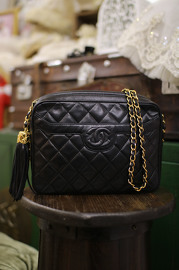 Vintage Chanel Lambskin Tassel Purse