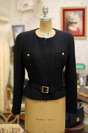 Vintage Chanel Black Fitted Jacket 1996 FR42
