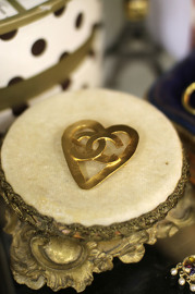 Vintage Chanel Heart Shaped Brooch