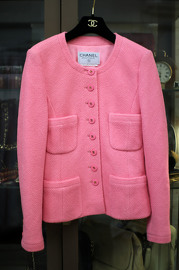Vintage Chanel Pink Tweed Jacket FR36