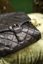 Vintage Chanel Lambskin Quilted Small Shoulder Bag