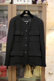 Vintage Chanel Black Blazer FR38