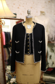 Vintage Chanel Black Set with Waistcoat FR34 1994