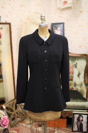 Vintage Chanel Black A Line Blazer FR36 1997 Autumn