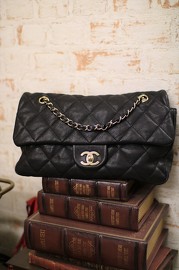 Pre Owned Chanel Goat Skin Flap Bag