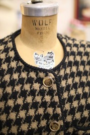 Vintage Chanel Houndstooth Jacket FR36 80s