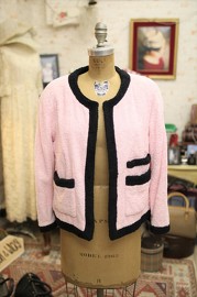 Vintage Chanel Rare Pink Terry Cloth Jacket FR38 1992