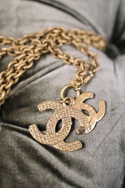 Vintage Chanel Double CC Long Necklace 1998