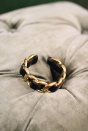 Chicest Heavy Vintage Chanel Bangle from 90s