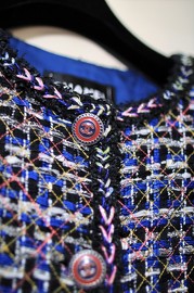 Pre Owned Chanel Multi Tweed Jacket FR38 2016 Like New