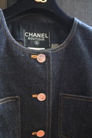 Vintage Chanel Denim Jacket FR40 1996 Fits FR38 Gals More