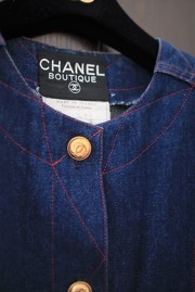 Vintage Chanel Denim Jacket in FR36 from Late 80s