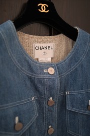 Vintage Chanel Denim Jacket FR40 1999 Cruise