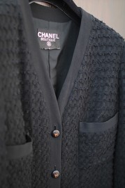 Vintage Chanel Black Jacket FR38/40 1993